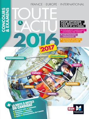cover image of Toute l'actu 2016 Sujets et chiffres de l'actualité 2016--Concours & examens